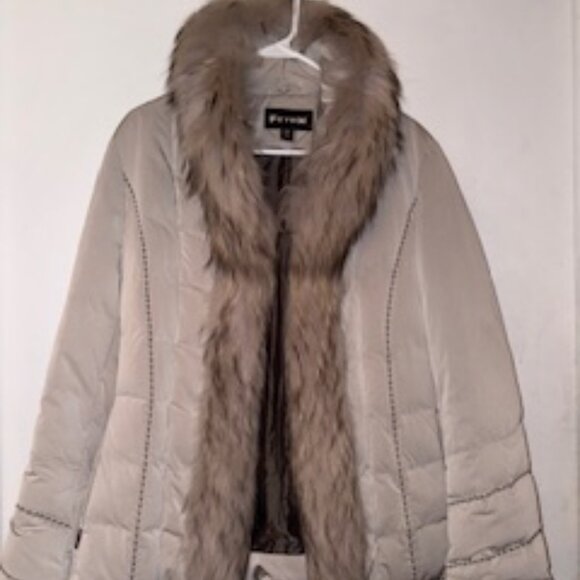 Fur trimmed down jacket - Picture 10 of 12